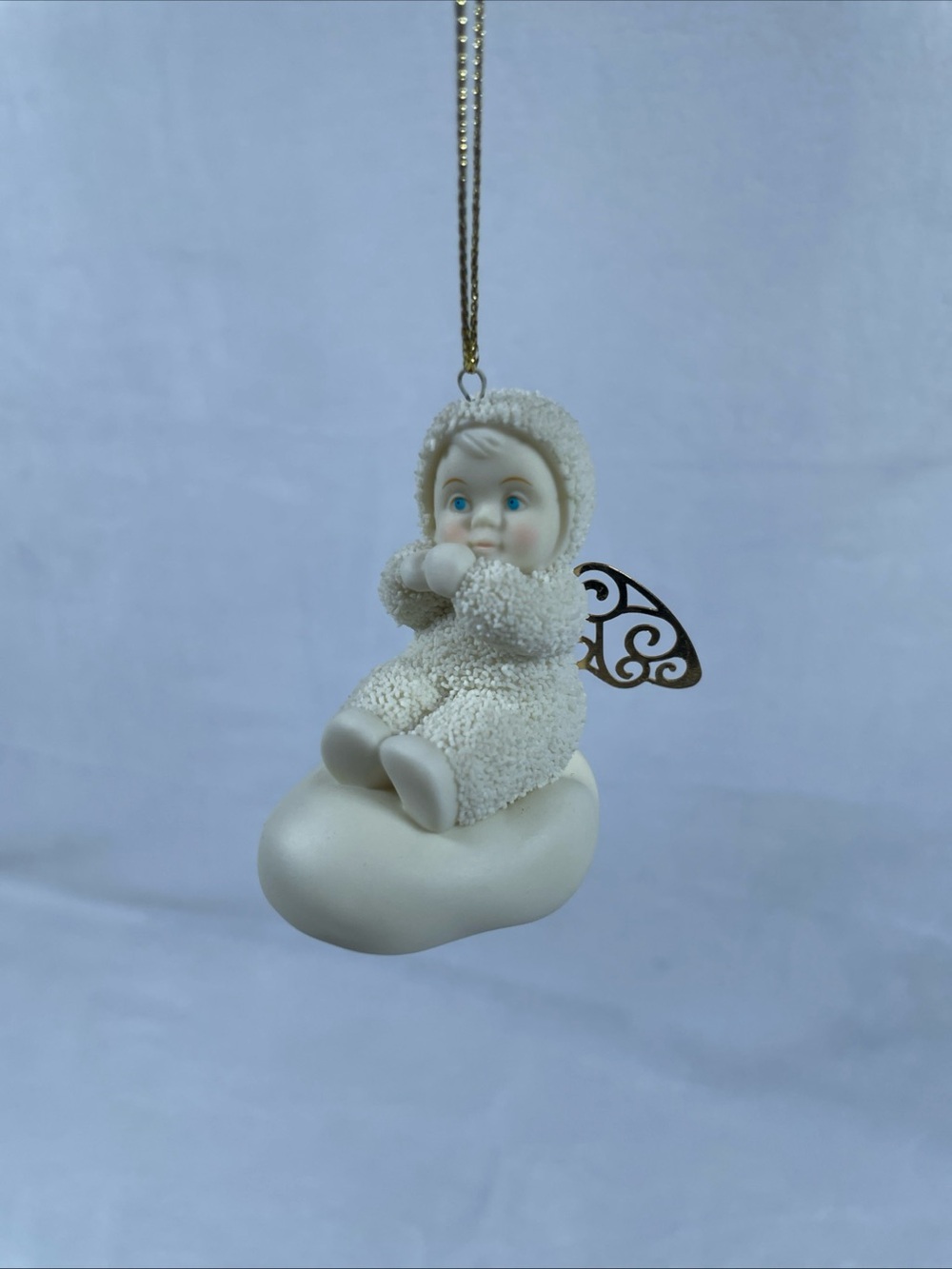 2004 Snowbabies ANGELIC WISHES Ornament Dept 56 Christmas - SITTING On Cloud
